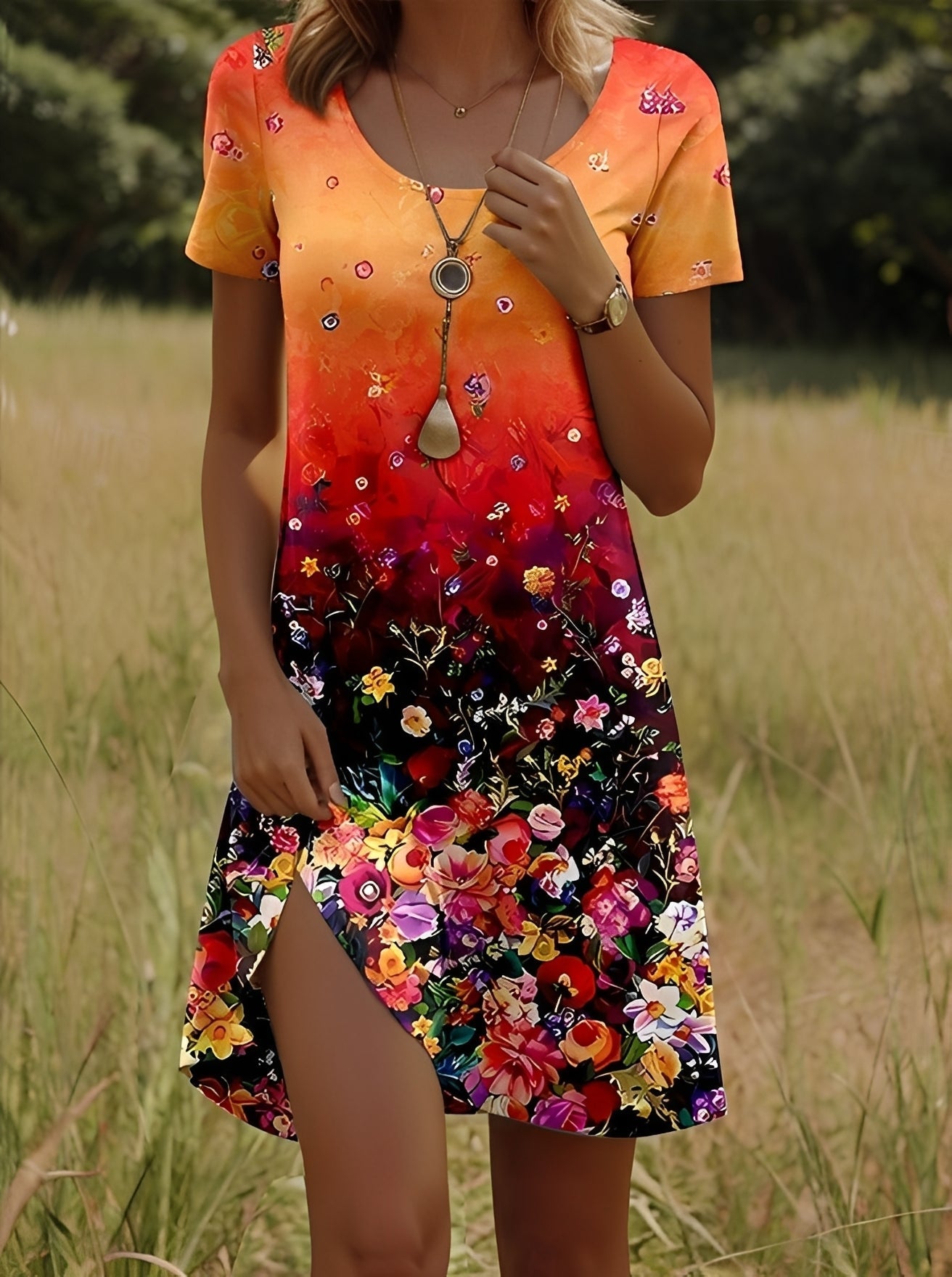 Lyssa - Damenkleid mit stilvollem Print