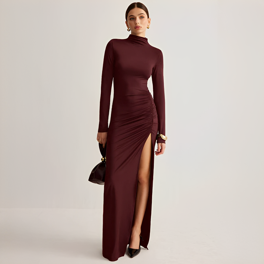Marian - Elegantes Maxikleid mit Schlitz