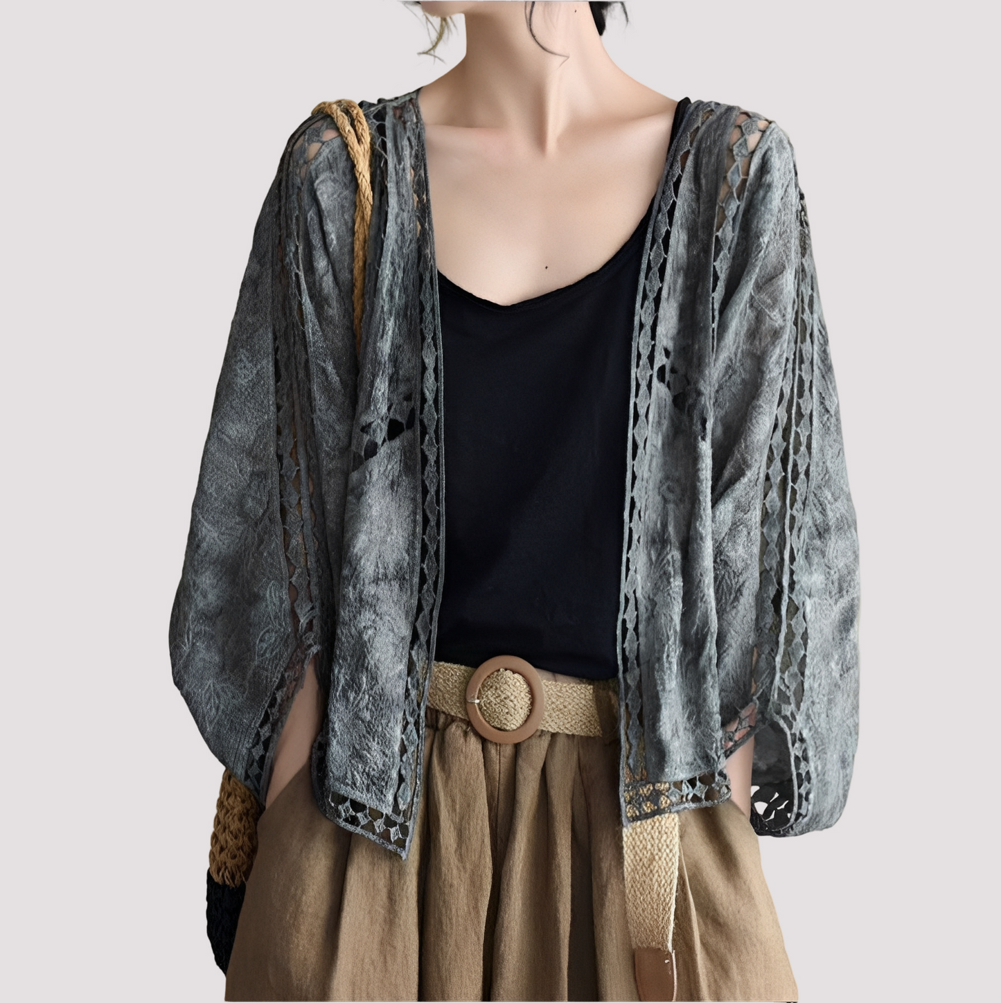 Connie - Stilvoller Cardigan mit Cut-Out-Details für Damen