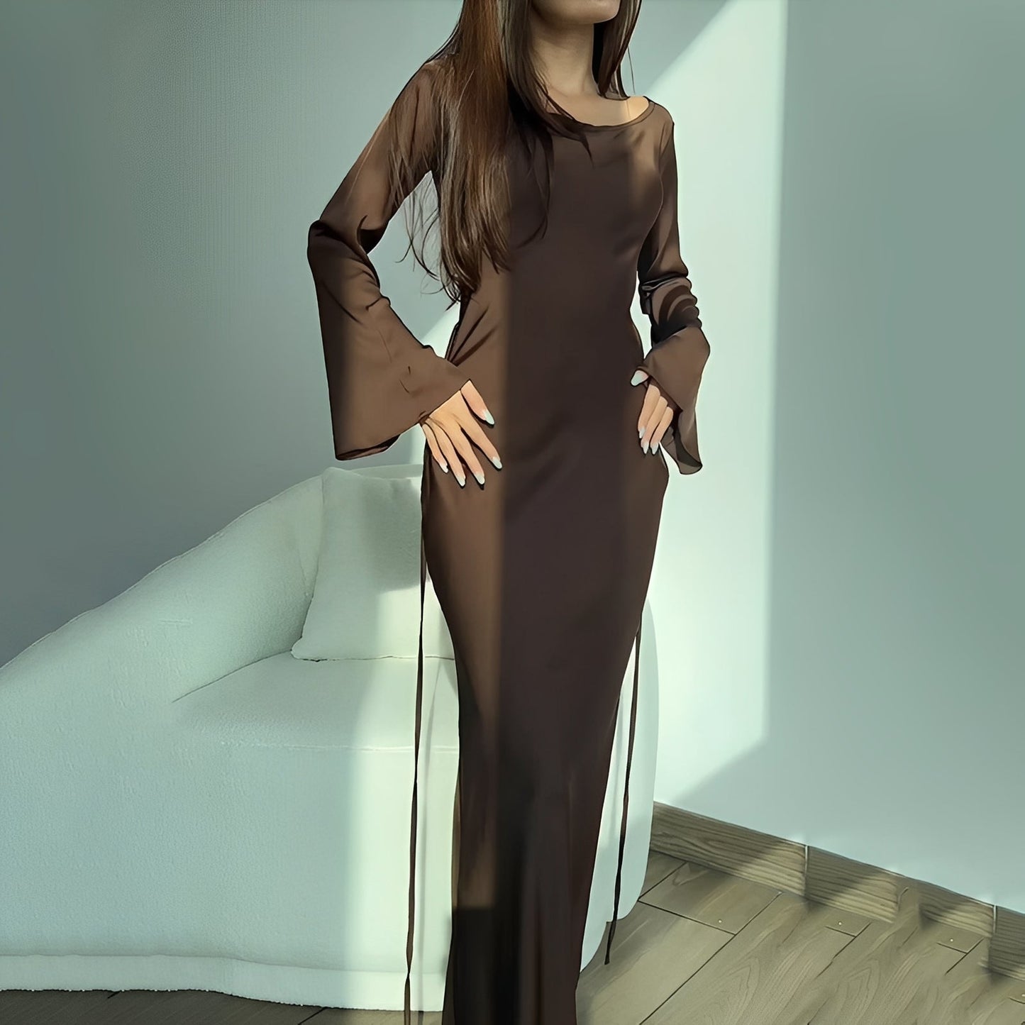 Anisa - Stilvolles Langarmkleid für Damen
