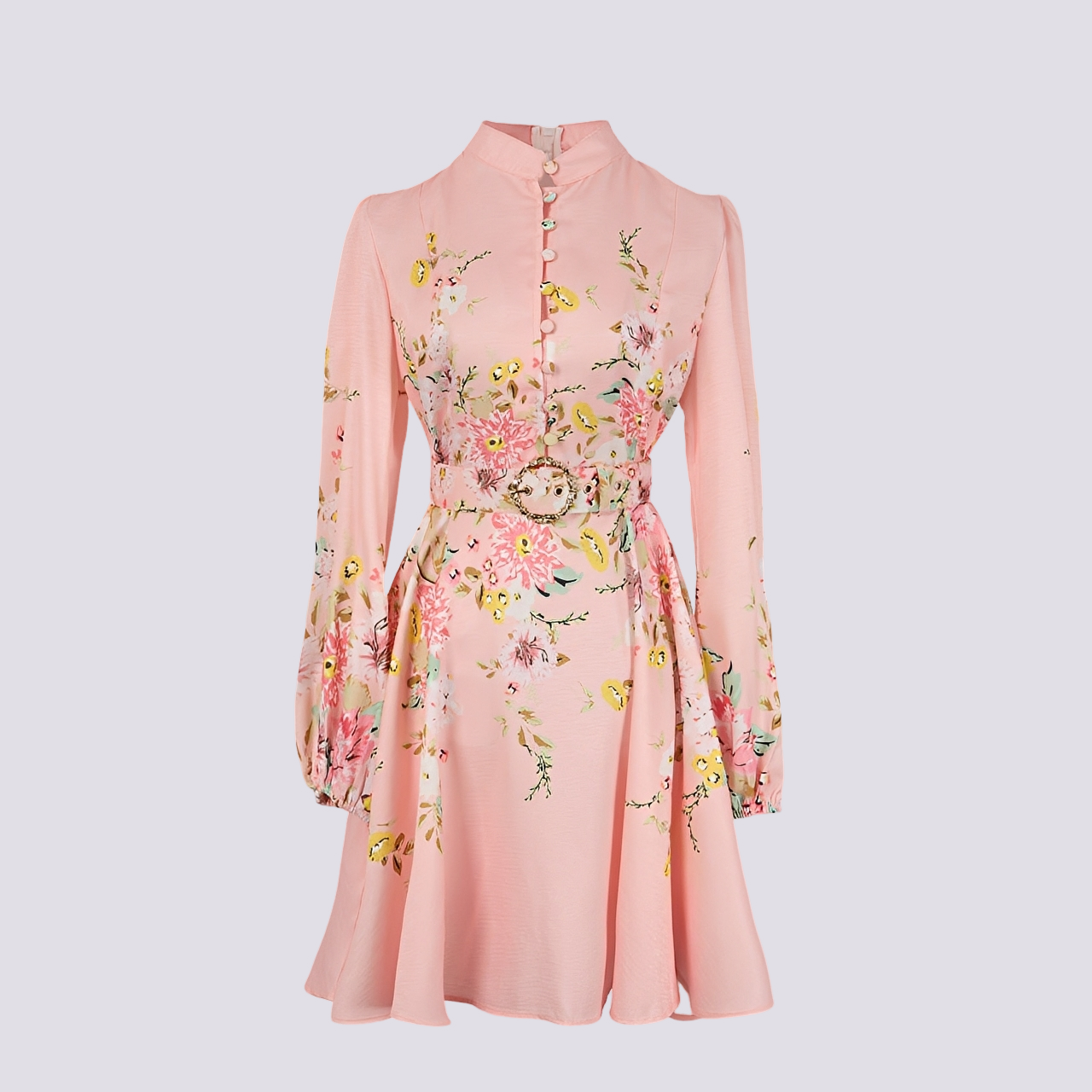 Saskia - Schickes Damen-Minikleid mit Knopfleiste