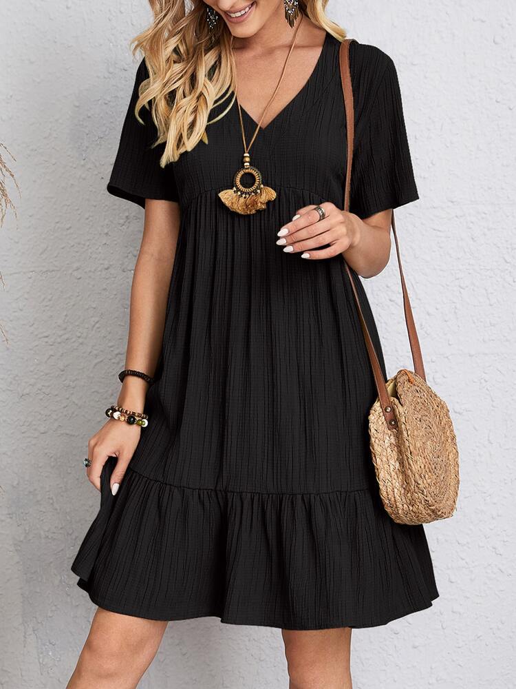 Rosie - Klassisches Kleid mit V-Ausschnitt