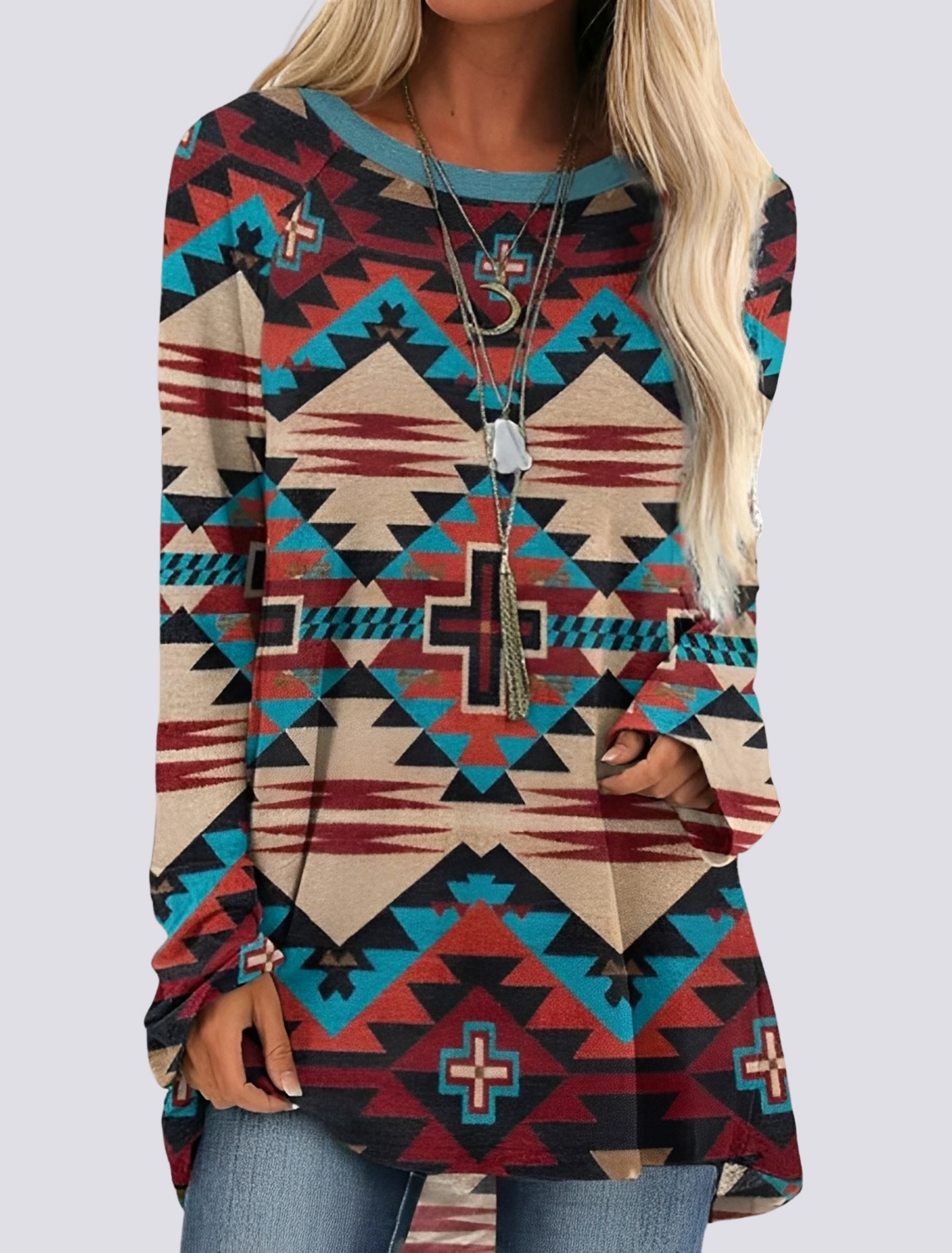 Monica - Modisches Ethno-Hemdkleid