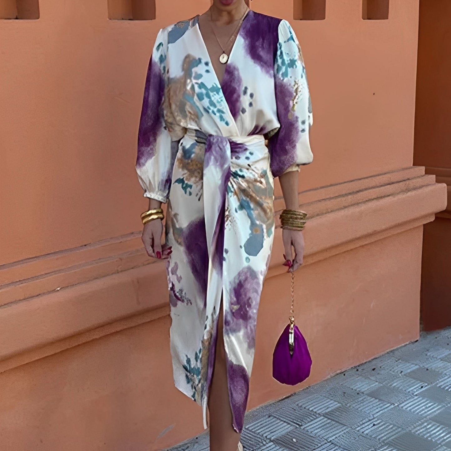 Sienna - Modisches Midikleid für Damen mit Schlitz