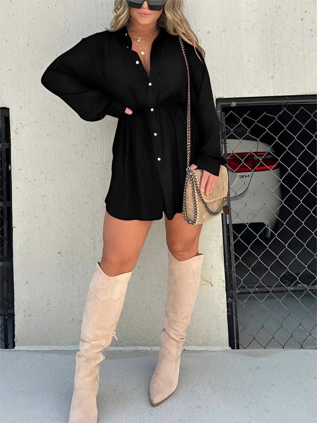 Effie - Bequemer Langarm-Jumpsuit