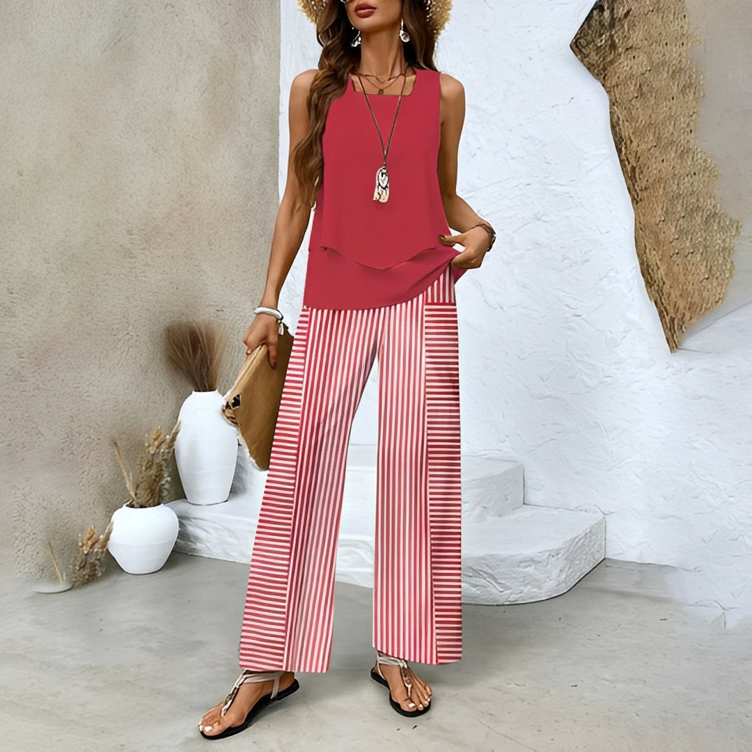 Elma - Schickes Sommer-Zweiteiler-Set für Damen
