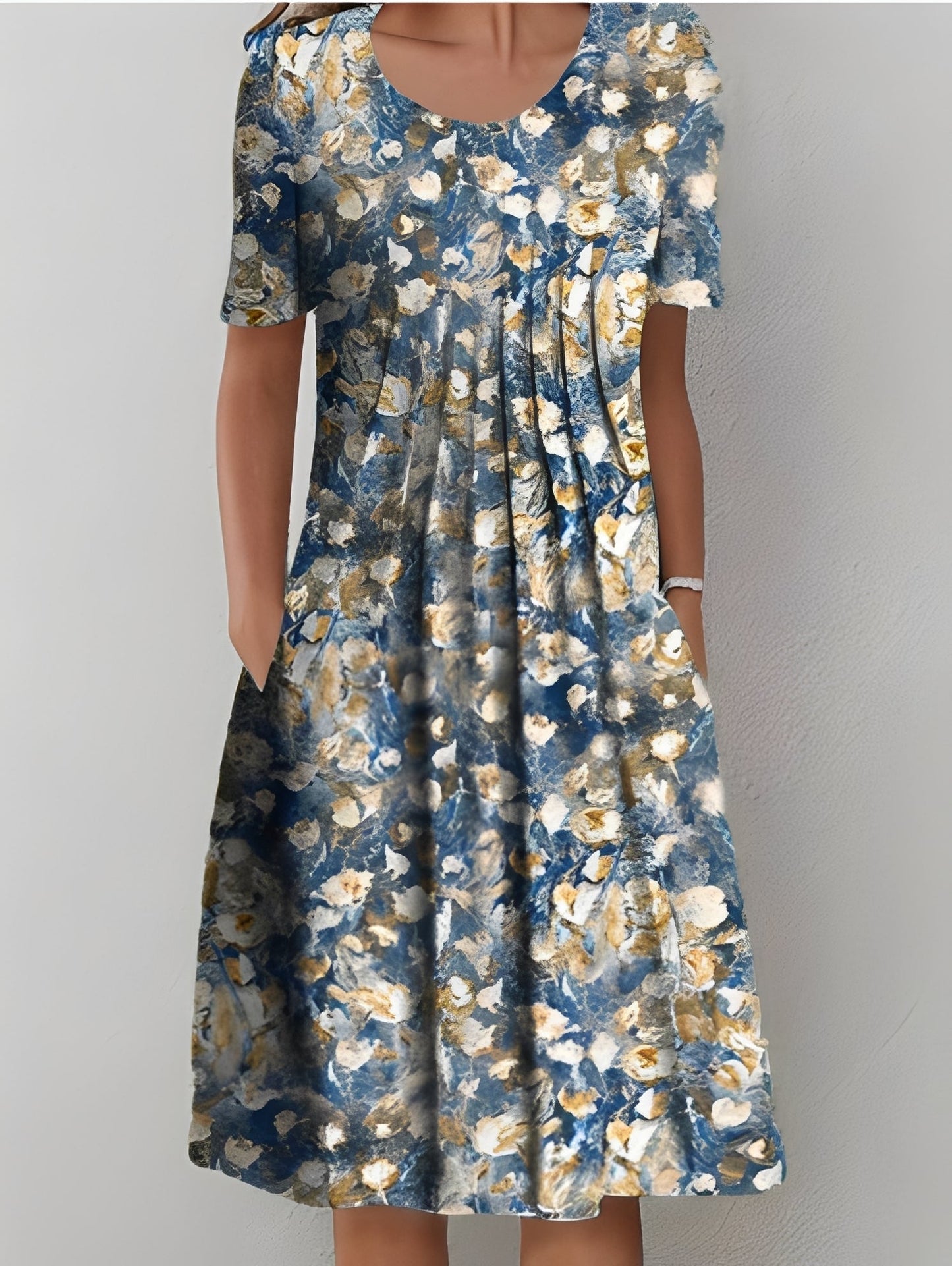 Jodie - Elegantes bedrucktes Damenkleid