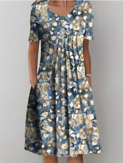 Jodie - Elegantes bedrucktes Damenkleid