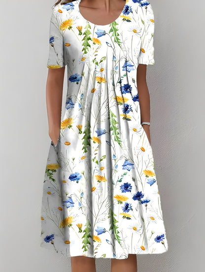 Jodie - Elegantes bedrucktes Damenkleid