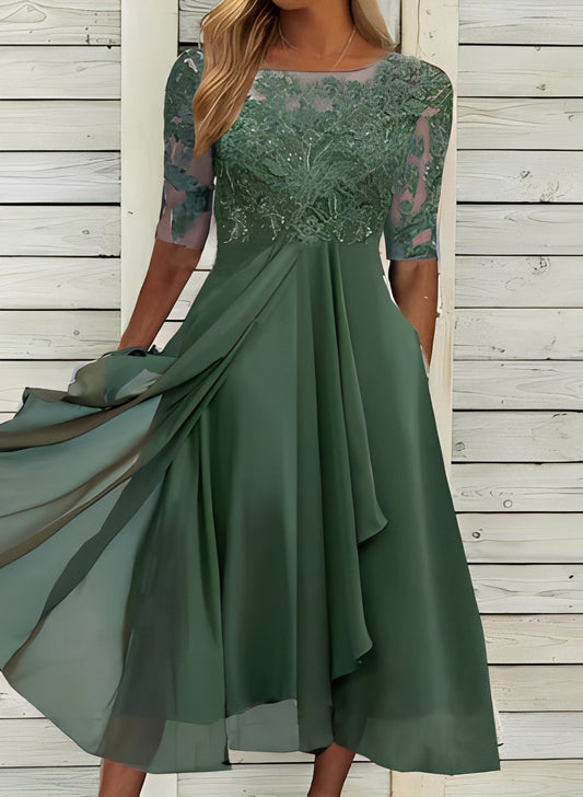 Lena – Damen-Midikleid – Komfortabel und schick