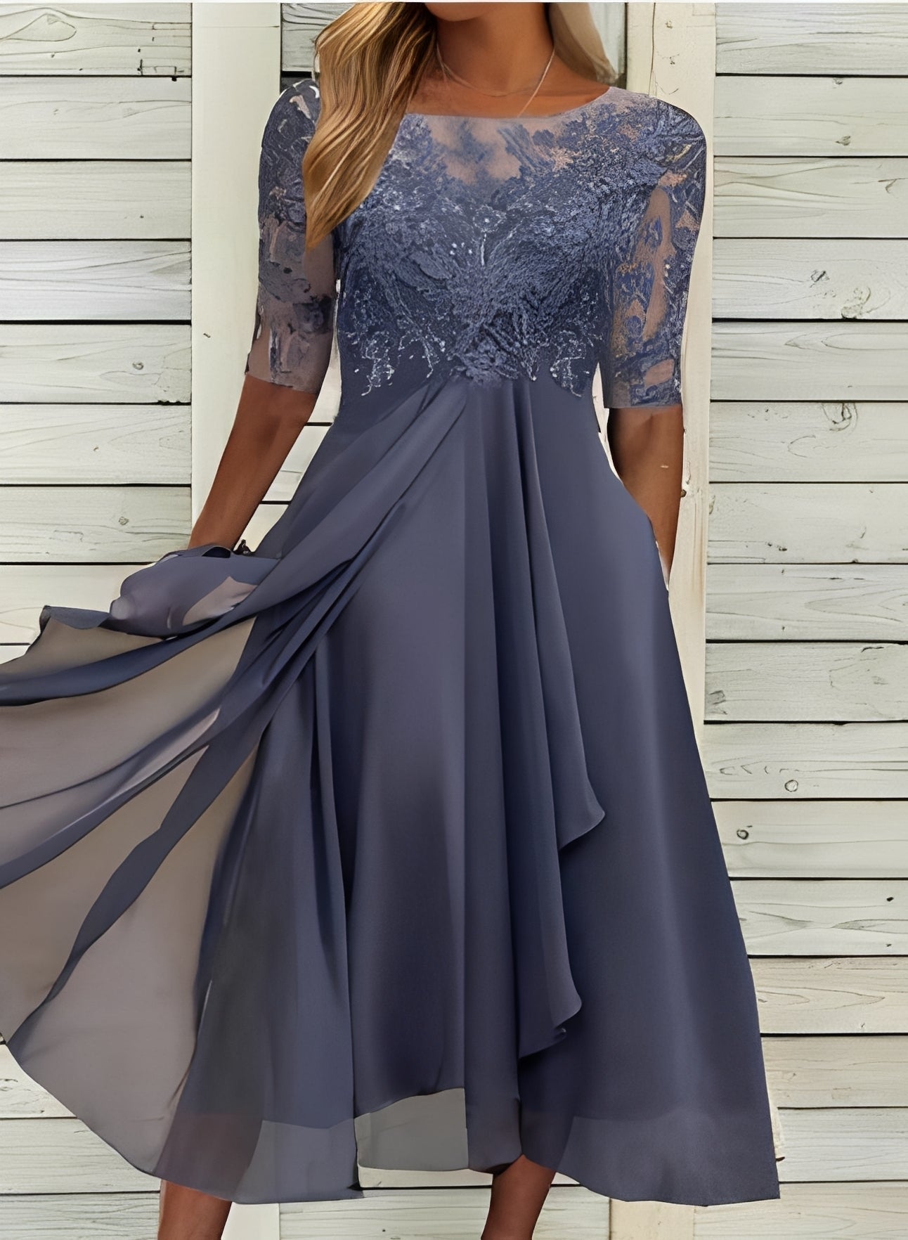 Lena – Damen-Midikleid – Komfortabel und schick