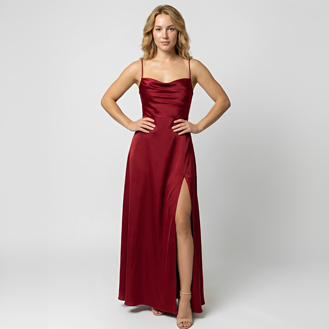 Glenda - Edles, fließendes Damenkleid