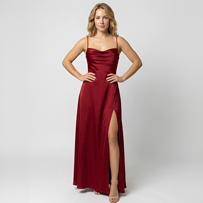 Glenda - Edles, fließendes Damenkleid