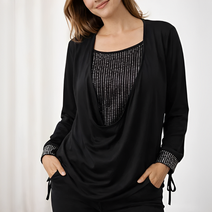 Klarise - Elegante Damenbluse mit langen Ärmeln