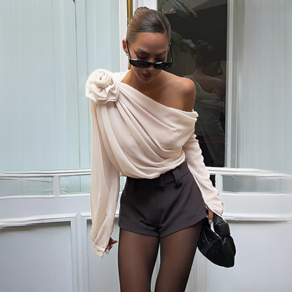 Ellise - Modische asymmetrische Bluse