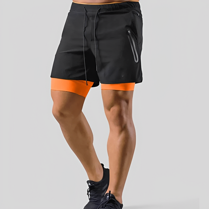 Steven - Herren Shorts - Zweilagig für sportliche Aktivitäten