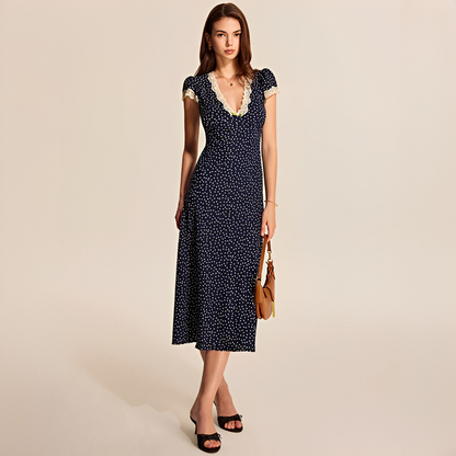 Janette - Modernes Kleid mit Spitzen-Details