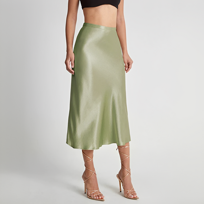 Emilia - Eleganter Midi-Rock mit hoher Taille