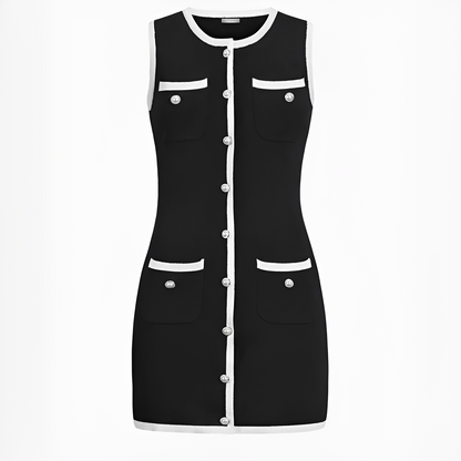 Delilah - Elegantes ärmelloses kurzes Kleid