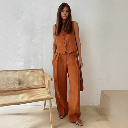 Eunise - Stilvolles Set aus Top und Hose