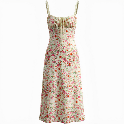 Bianca - Elegantes, fließendes Midi-Kleid
