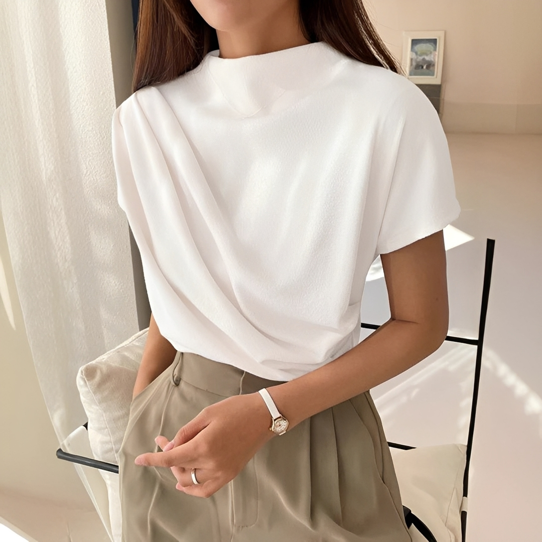 Janica - Leichte Bluse mit kurzen Ärmeln