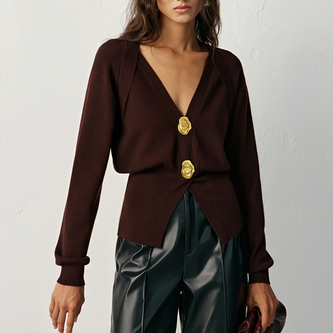 Kisha - Modejacke mit V-Kragen