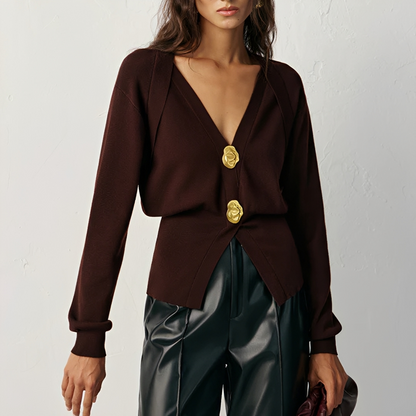Kisha - Modejacke mit V-Kragen