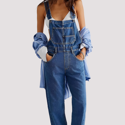 Sophie - Bequemer und lässiger Damen-Jeans-Jumpsuit
