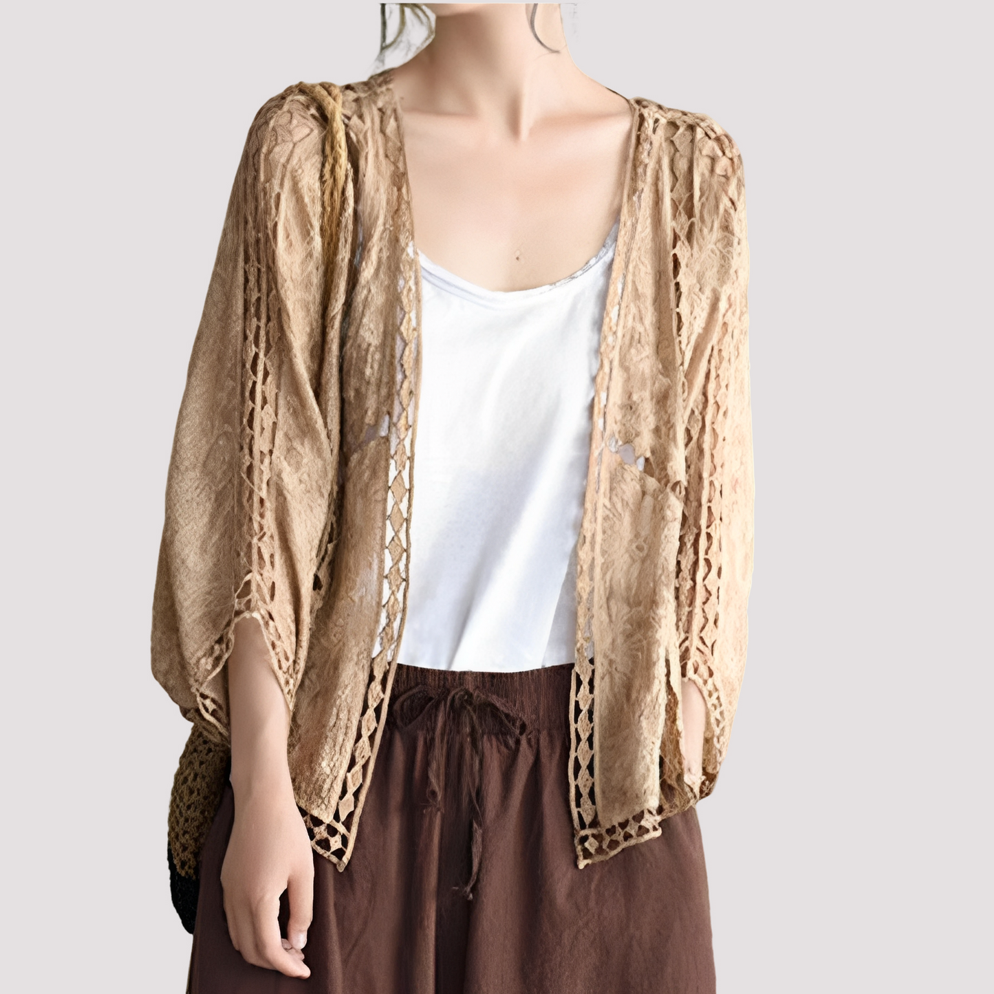 Connie - Stilvoller Cardigan mit Cut-Out-Details für Damen
