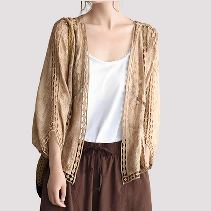 Connie - Stilvoller Cardigan mit Cut-Out-Details für Damen