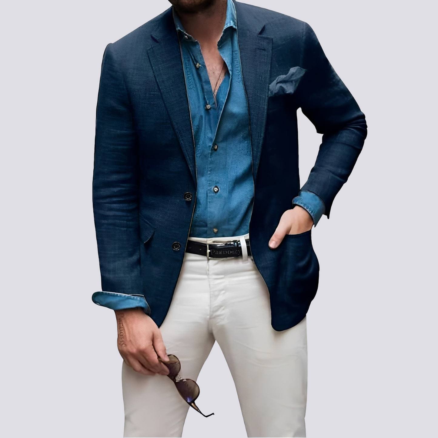 Glenn - Stilvoller Herrenblazer mit Knöpfen