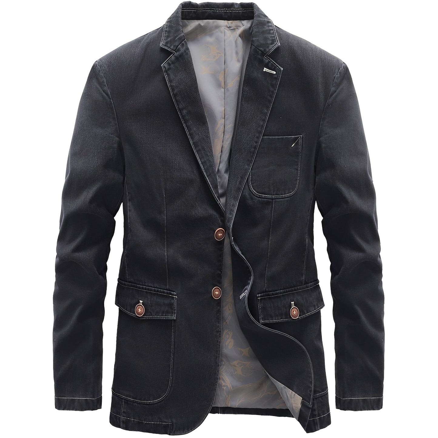 Nichols - Jacke im leichten Denim-Look