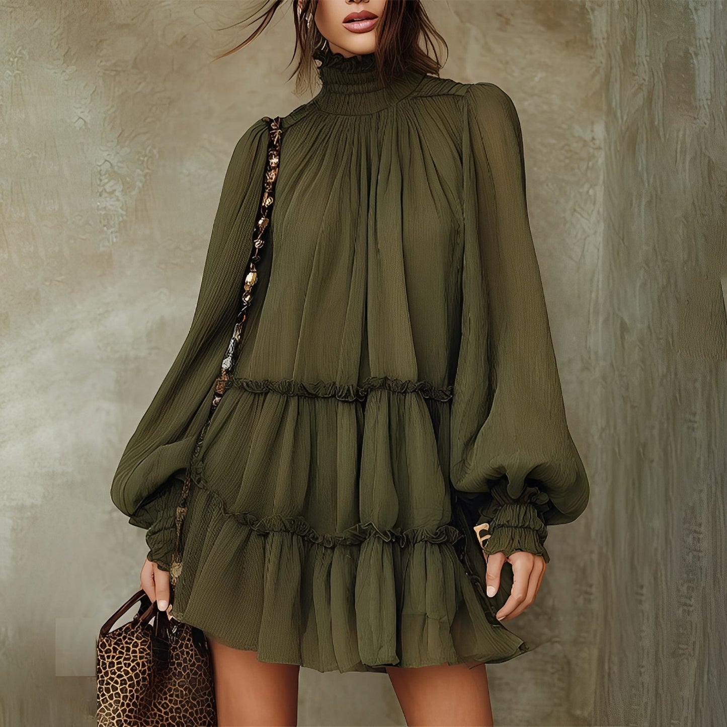 Mayeth - Schickes Ruffle-Minikleid