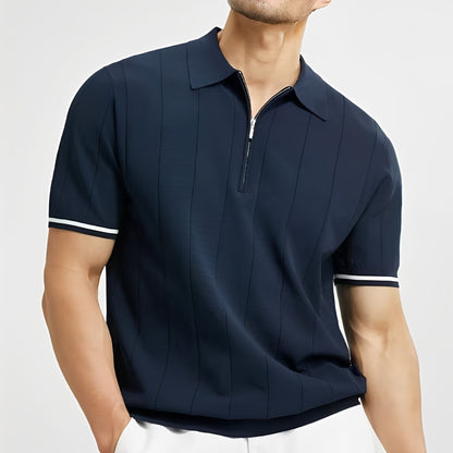 Josh - Elegantes gestreiftes Herrenpoloshirt