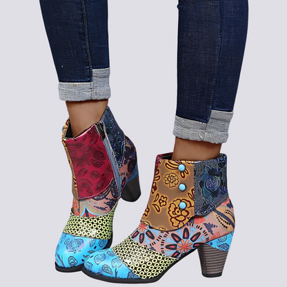 Emma - Bunte Bohemian-Stiefel