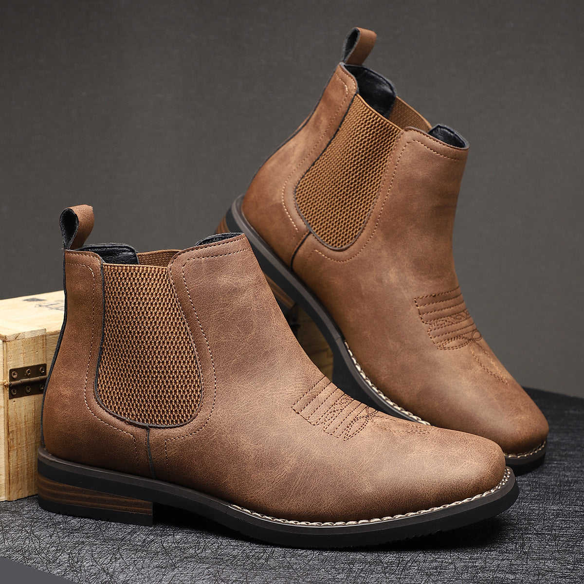 Carson - Elegante Stiefel mittlerer Höhe