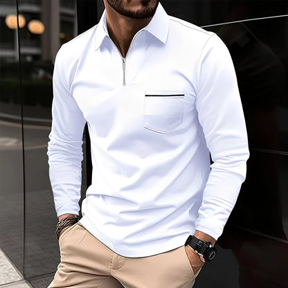 Jackson - Herren Langarm-Poloshirt - für den Alltag