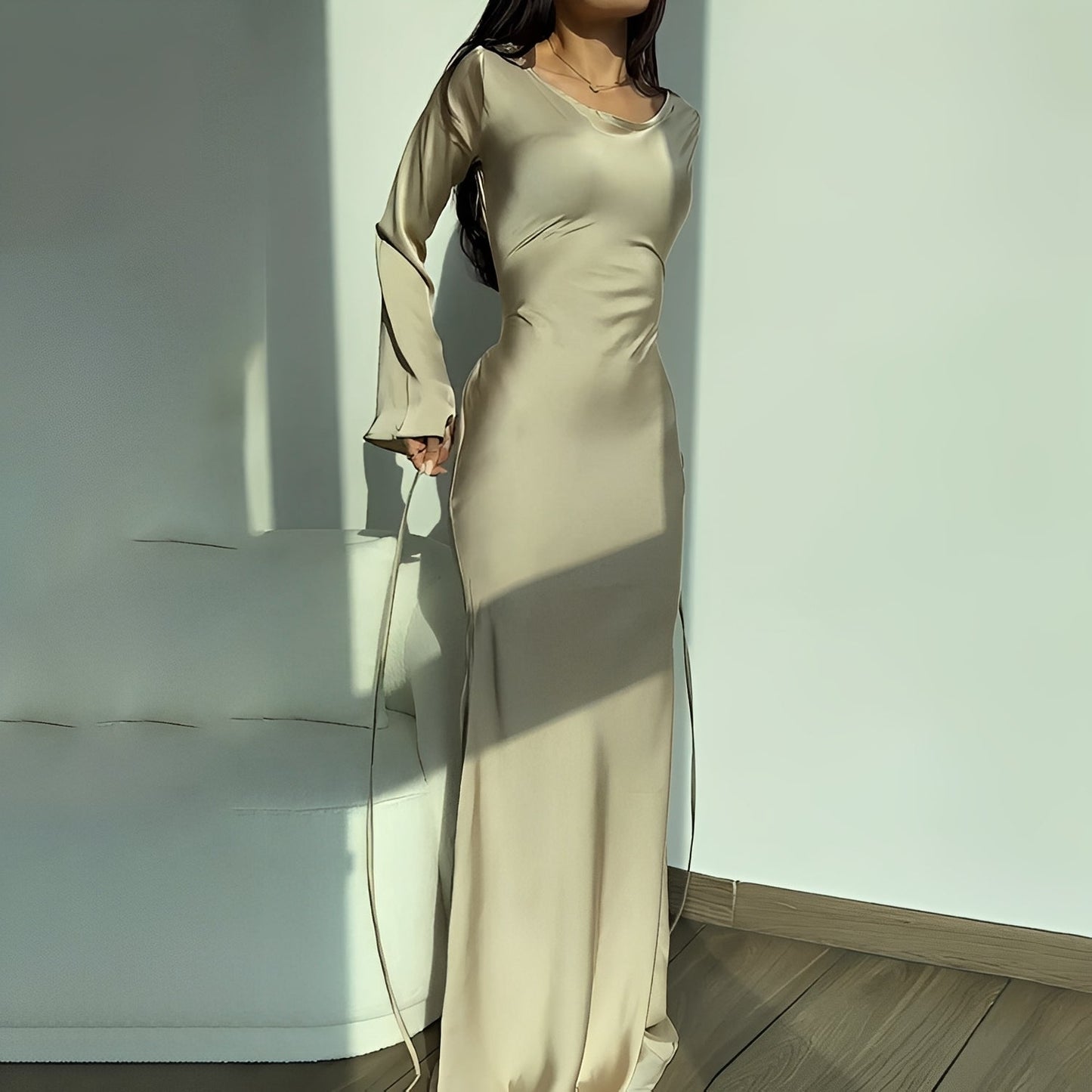 Anisa - Stilvolles Langarmkleid für Damen