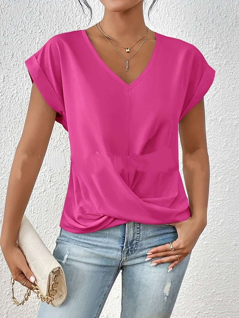 Lucie – Damen-Shirt mit V-Ausschnitt – für jeden Tag