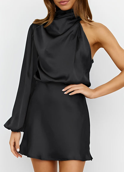 Sammy - Modisches One-Shoulder-Kleid mit langen Ärmeln