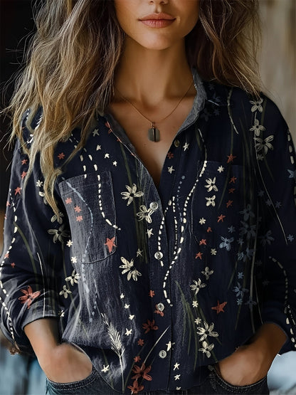 Jasmin - Farbige Langarmbluse