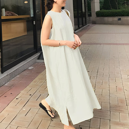 Carly - Lockeres, ärmelloses Damenplisseekleid