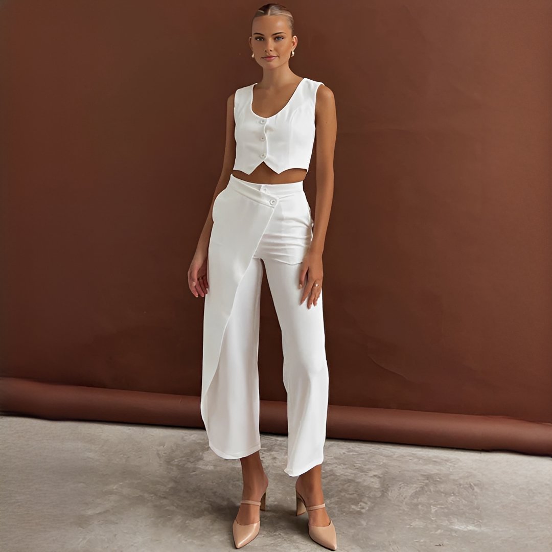 Agnes - Elegantes Set mit Weste und Hose