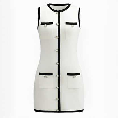 Delilah - Elegantes ärmelloses kurzes Kleid