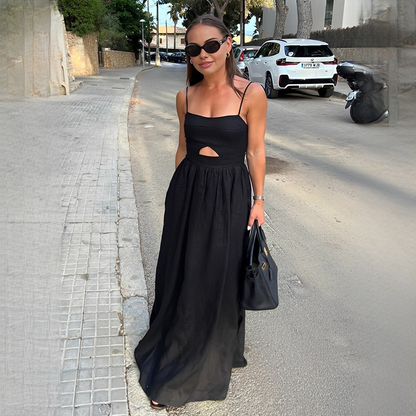Meadel - Elegantes ärmelloses Maxi-Kleid