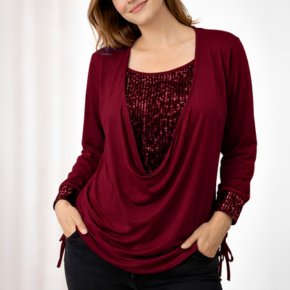 Klarise - Elegante Damenbluse mit langen Ärmeln