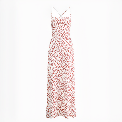 Emily - Langes, fließendes Kleid mit Spaghettiträgern