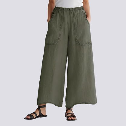 Angela - Komfortable Hose mit weitem Bein für Damen