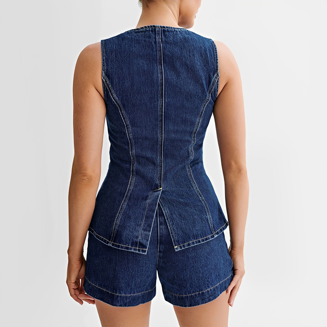 Collin - Schickes Weste-Shorts-Set